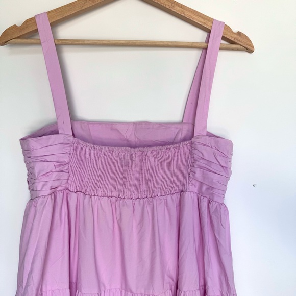 Zara Tiered Poplin Cotton Maxi Dress - Picture 8 of 11